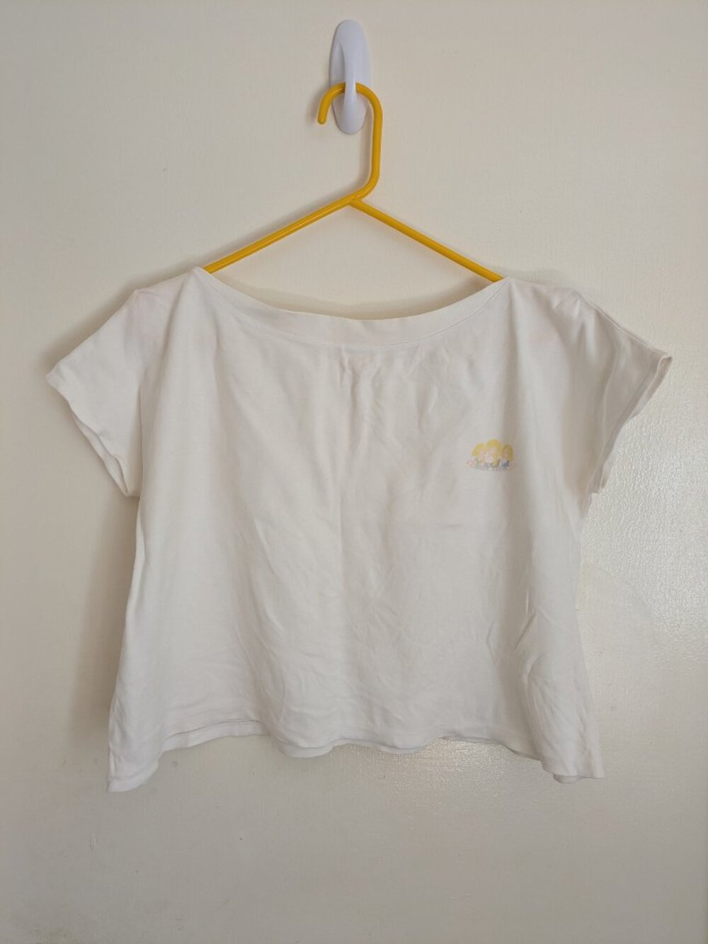 Wide Neckline Loose 100% Cotton Top